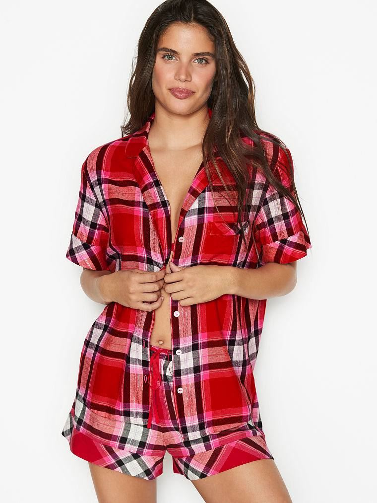 Фланелева Піжама VICTORIA’S SECRET COTTON SHORT PJ SET