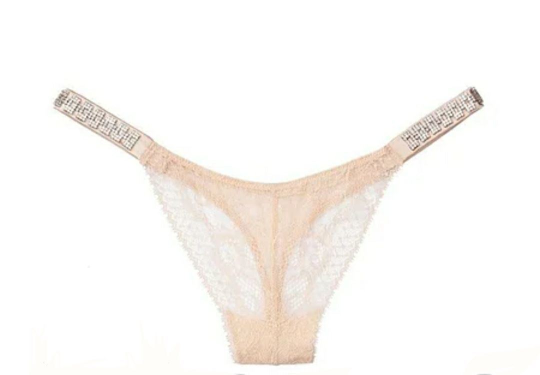 Стрінги Victoria’s Secret black Logo Shine