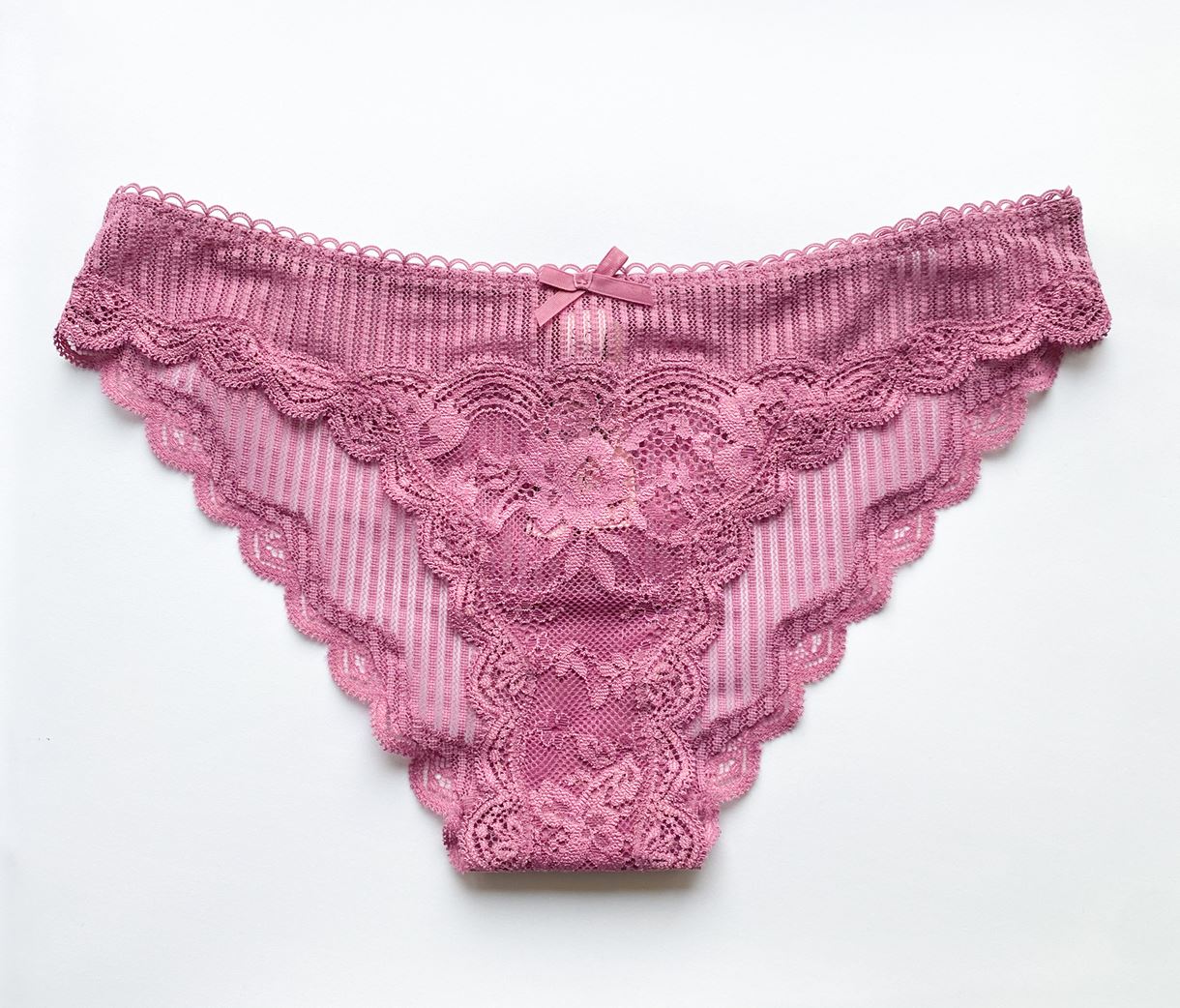 ТРУСИКИ МЕРЕЖОВНІ VICTORIA'S SECRET LACE PANTY пильна троянда XS