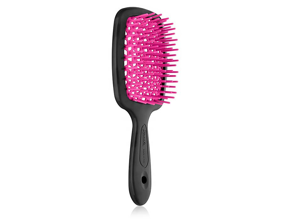 Гребінець для волосся Janeke Superbrush, Чорний з рожевим