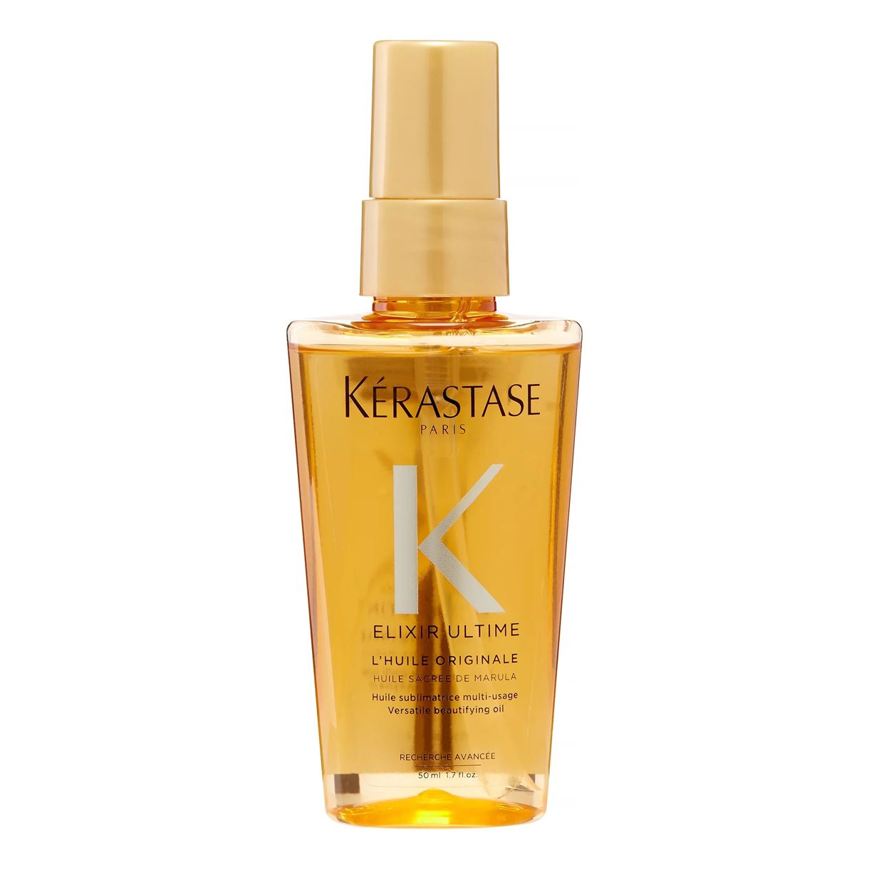 Універсальна олія для всіх типів волосся - KERASTASE Elixir Ultime L'Huile Originale Beautifying Oil Treatment For All Hair Types, 50 ml