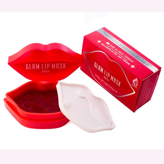 Гідрогелеві патчі для губ з трояндою BeauuGreen Hydrogel Glam Lip Mask Rose, 20шт