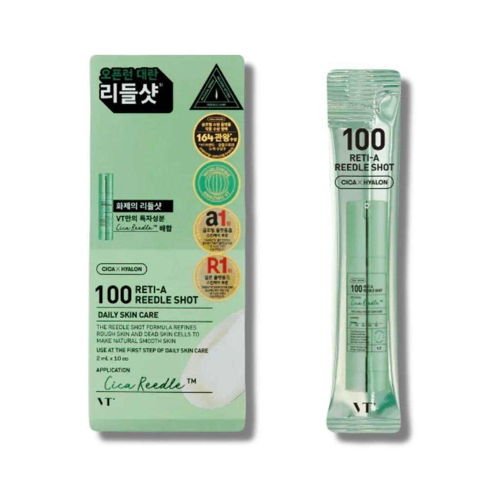 Бустер-сироватка зі спікулами та ретинолом VT Сosmetics 100 reti-a reedle shot, 2ml (стік)