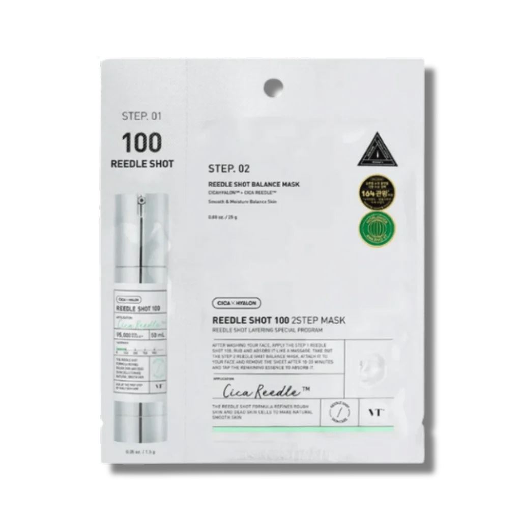 Двофазна маска з мікроголками VT Cosmetics Reedle Shot 100 2 Step Mask 1,5+25 г