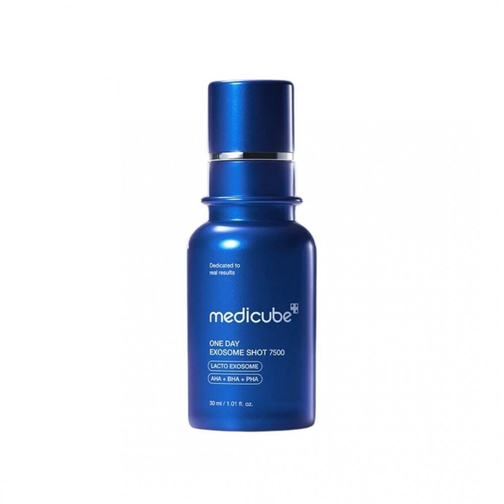 MEDICUBE One Day Exosome Shot Pore Ampoule 7500 30 мл - Інтенсивна сироватка з екзосомами та спікулами для звуження пор