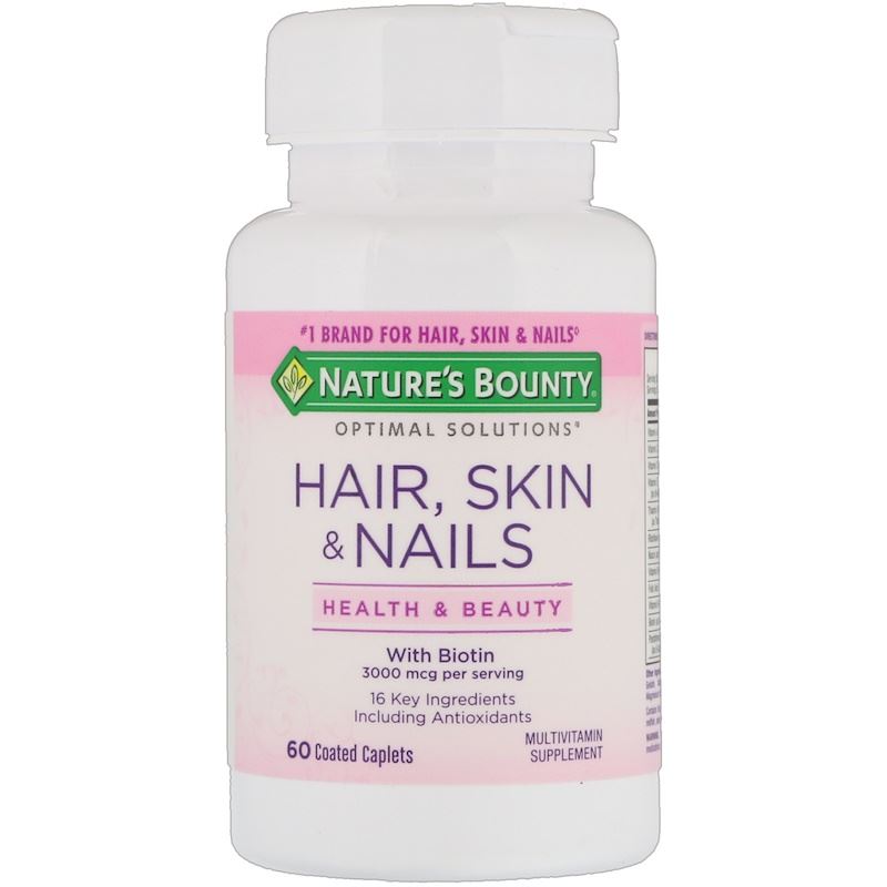 Nature’s Bounty Hair Skin & Nails With Biotin - Мультивітамінний комплекс для волосся шкіри та нігтів 3000 мкг