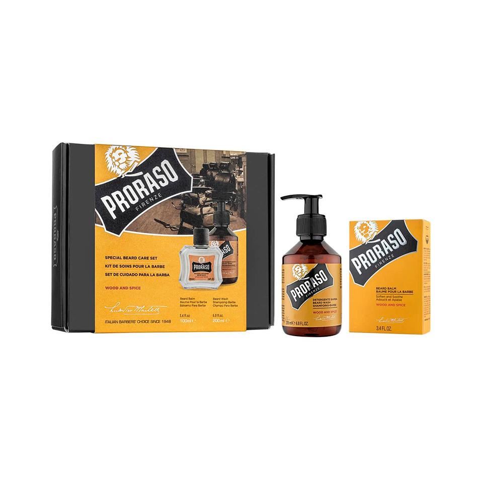 Набір для догляду за бородою Proraso Duo Pack Balm + Shampoo Wood & Spice