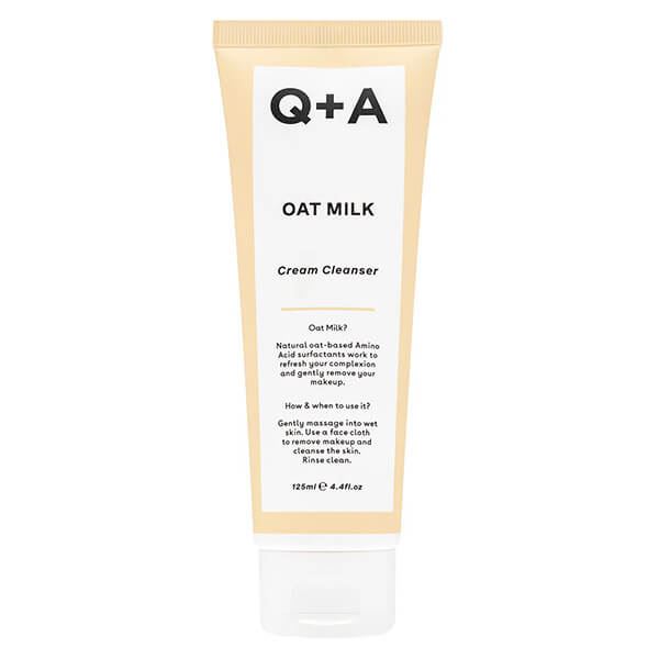 Очищувальний крем для обличчя з вівсяним молоком Q+A Oat Milk Cream Cleanser