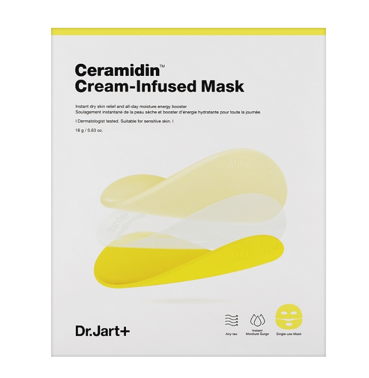 Відновлювальна захисна тканинна маска Dr.Jart+ Ceramidin Cream-Infused Mask