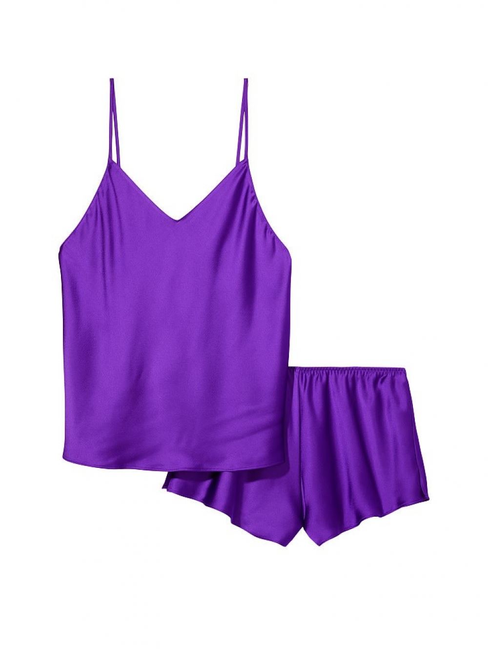 Піжама Victoria`s Secret Draped Back Jacquard Cami фіолетова