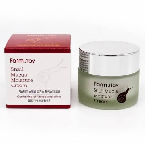 Зволожуючий крем з екстрактом равлика Farm Stay Snail Mucus Moisture Cream FarmStay