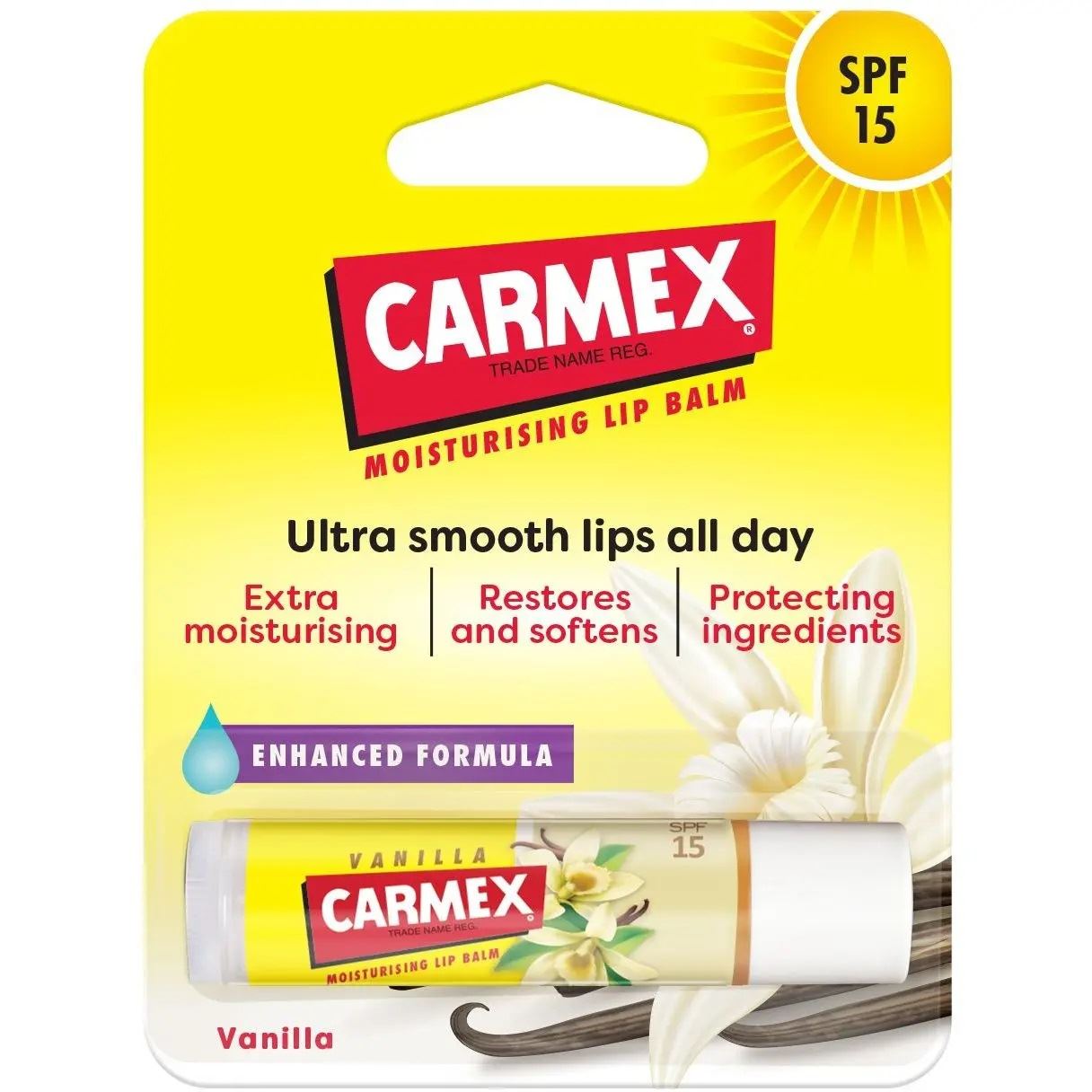 Бальзам для губ у стіку Carmex зі смаком ванілі