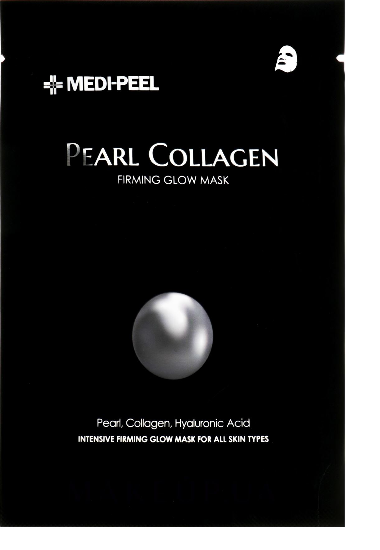 Тканинна маска з перловим колагеном Medi-Peel Pearl Collagen Firming Glow Mask