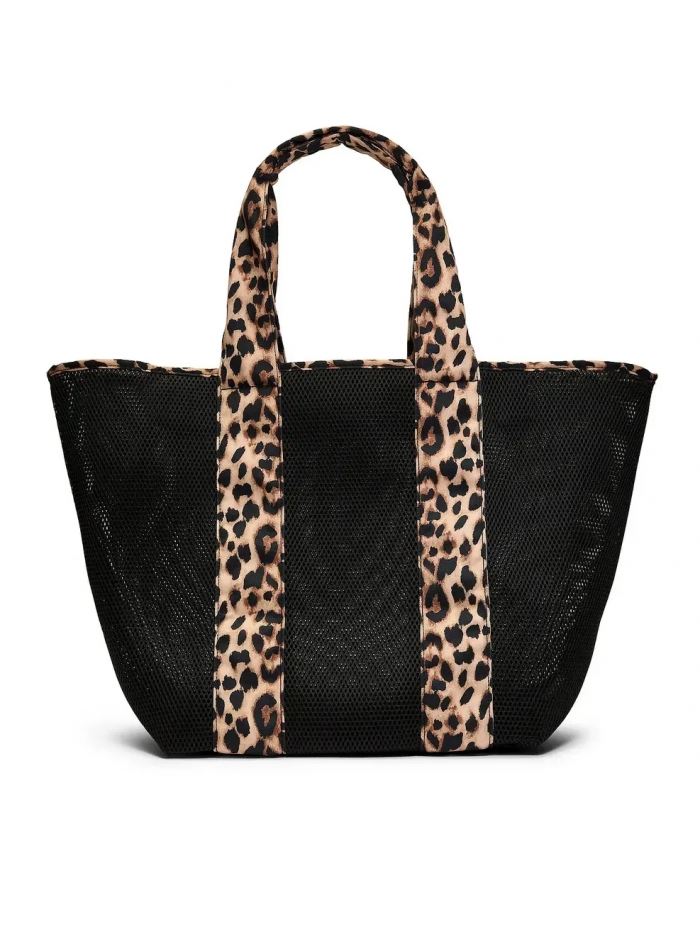 Сумка пляжна Victoria’s Secret Mesh Tote Bag, Леопардова