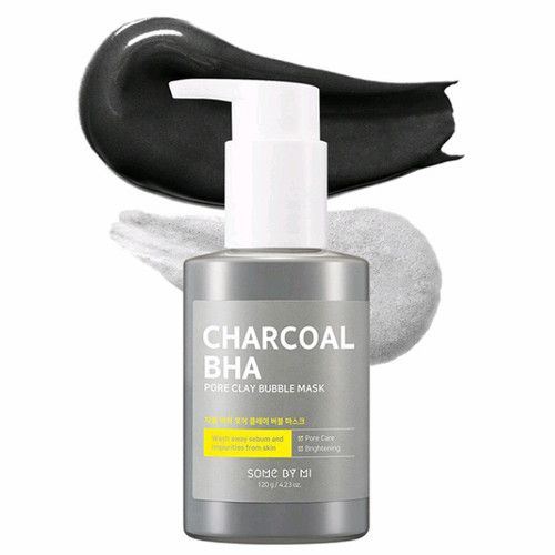 Киснева маска для порятунку від чорних крапок Some by mi Charcoal BHA Pore Clay Bubble Mask 120 мл