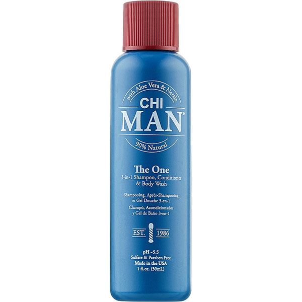 CHI Man The One 3-in-1 Shampoo Conditioner & Body Wash - Засіб 3в1 шампунь, кондиціонер та гель для душу 30ml