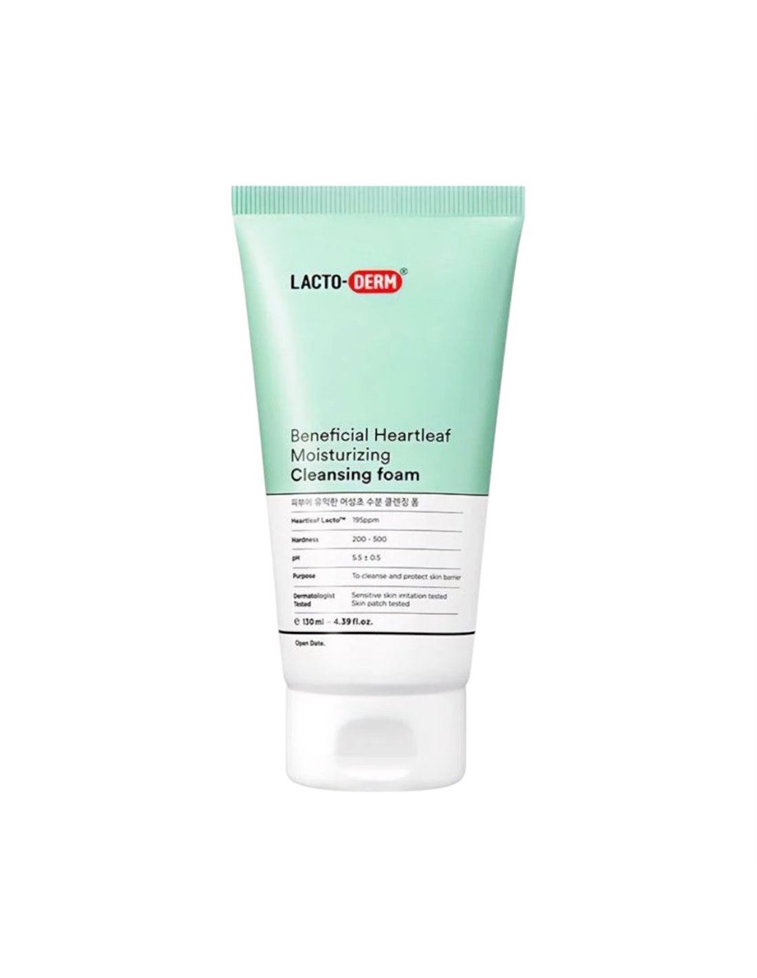 CKD Пінка для вмивання Lacto-Derm Beneficial Heartleaf Moisturizing Cleansing Foam, 130 ml