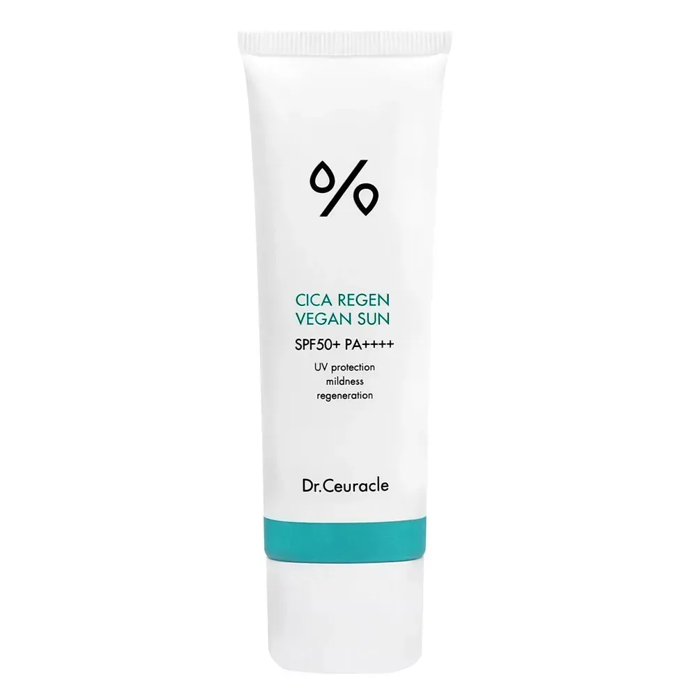 Dr.Ceuracle Cica Regen Vegan Sun SPF50+/ PA++++ - Сонцезахисний веганський крем з центелою азіатською