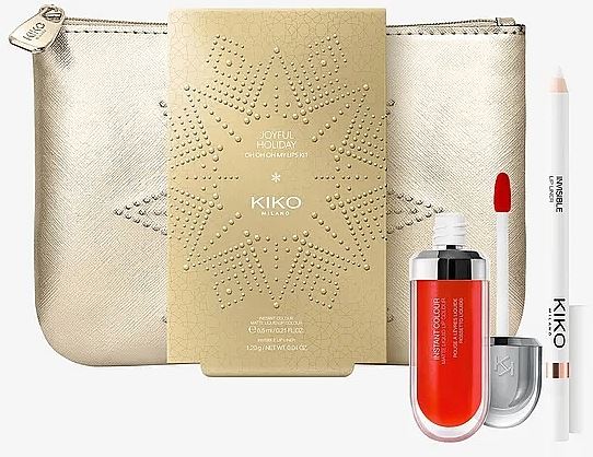Набір для губ - Kiko Milano Joyful Holiday Oh Oh Oh My Lips Kit