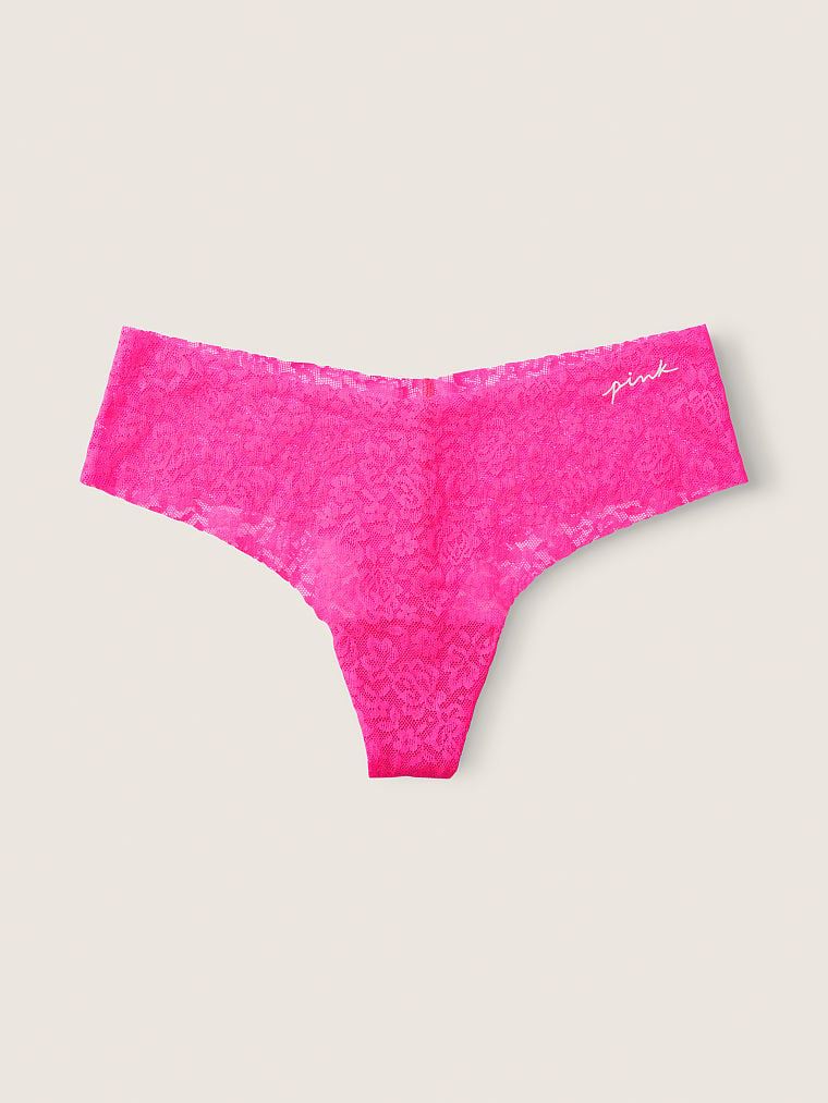 БЕЗШОВНІ ТРУСИКИ-СТРІНГИ VICTORIA'S SECRET PINK - ATOMIC PINK