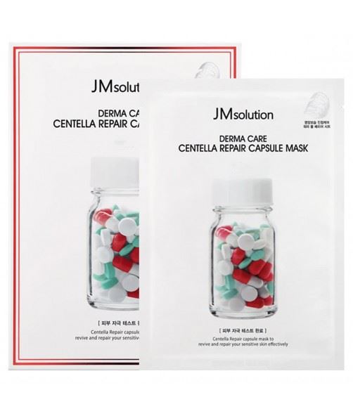 Заспокійлива тканинна маска для обличчя JMsolution Derma Care Centella Repair Capsule Mask Medi з азіатською центелою