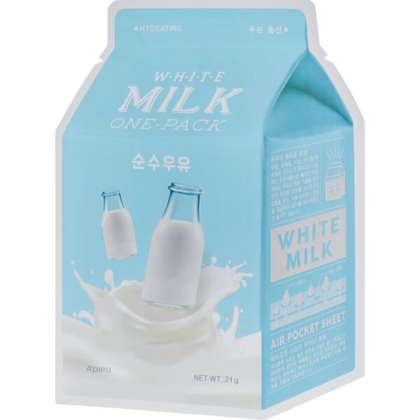 Тканинна маска "Вершки" A'pieu White Milk Milk One-Pack