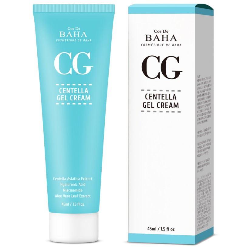 Гель-крем для обличчя з центелою Cos De Baha Centella Gel Cream (CG) 45 мл