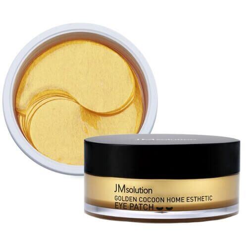 Гідрогелеві патчі з шовком і золотом JMsolution Golden Cocoon Home Esthetic Eye Patch