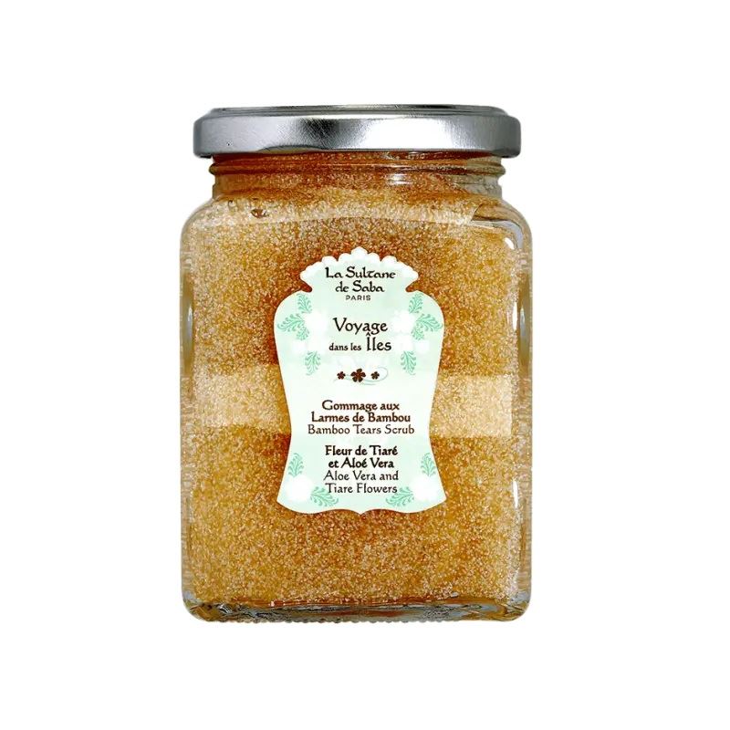 La Sultane De Saba Voyage dans les Iles Bamboo Tears Scrub Скраб для тіла «Сльоза бамбука» Тіаре та Алое вера