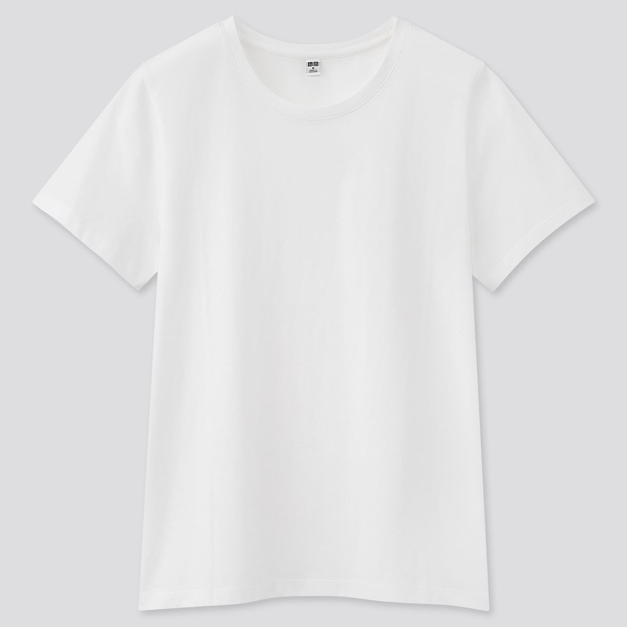 Хлопкова футболка Uniqlo  WOMEN 100% SUPIKMA COTTON CREW NEC SHORT SLEEVED T-SHIRT XS біла