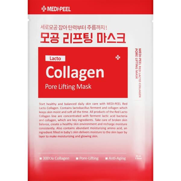 Medi-Peel Red Lacto Collagen Pore Lifting Mask - Тканинна маска з ліфтинг-ефектом