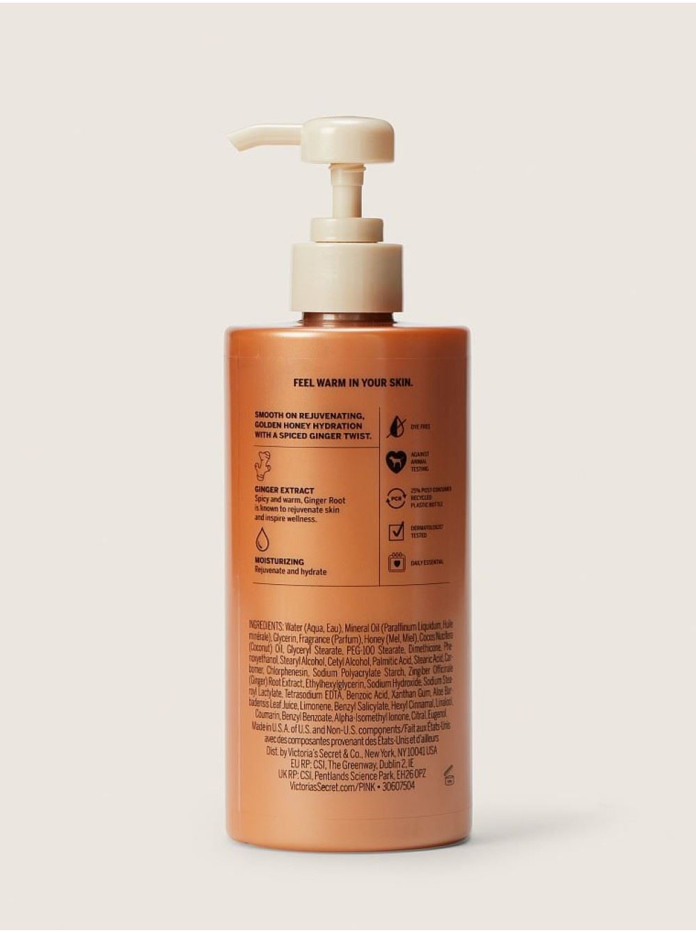 HONEY GINGER LOTION VICTORIA'S SECRET - ЛОСЬЙОН ДЛЯ ТІЛА PINK