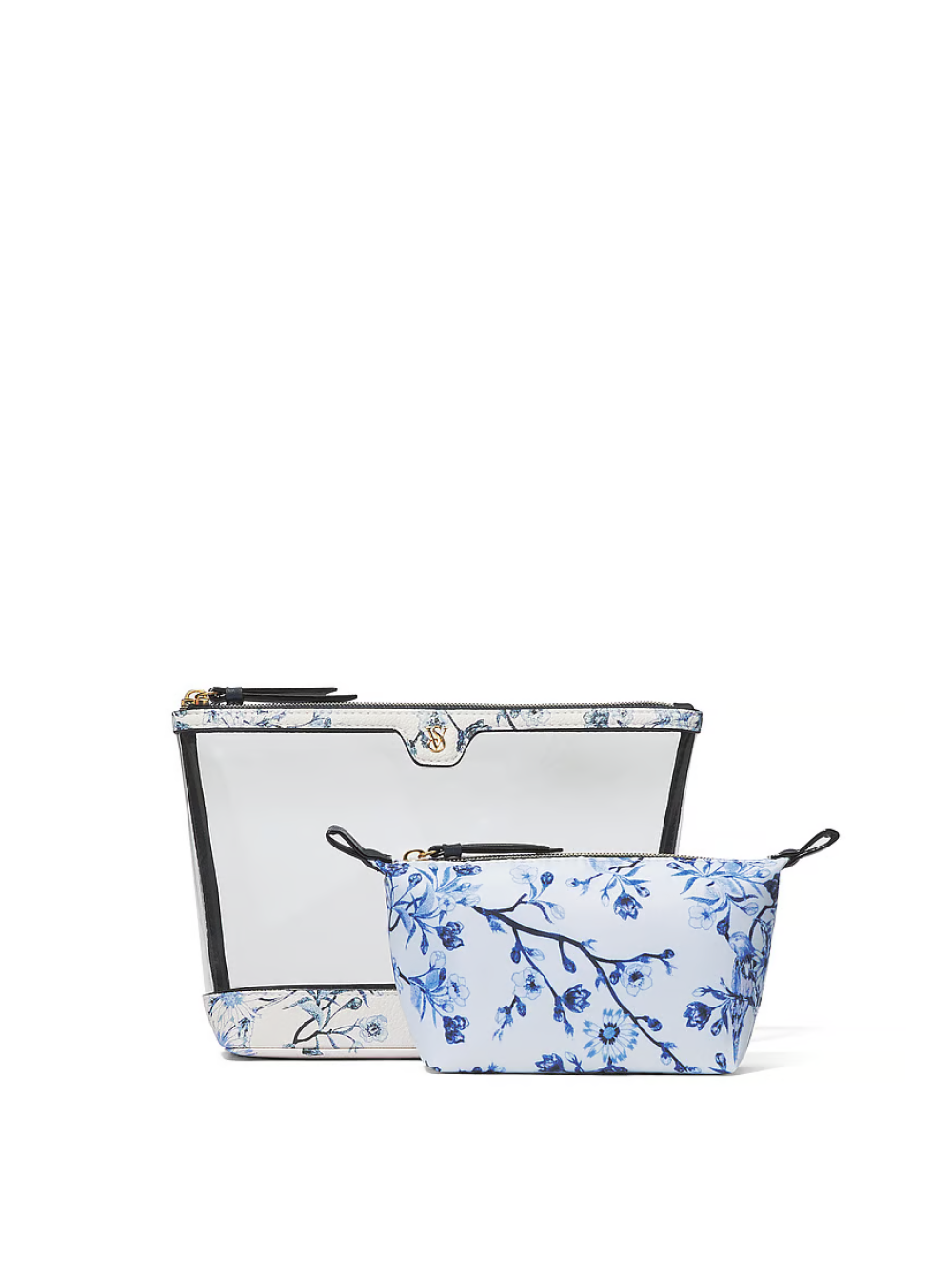 2в1 Косметичка 2-piece Makeup Bag Floral Victoria's Secret