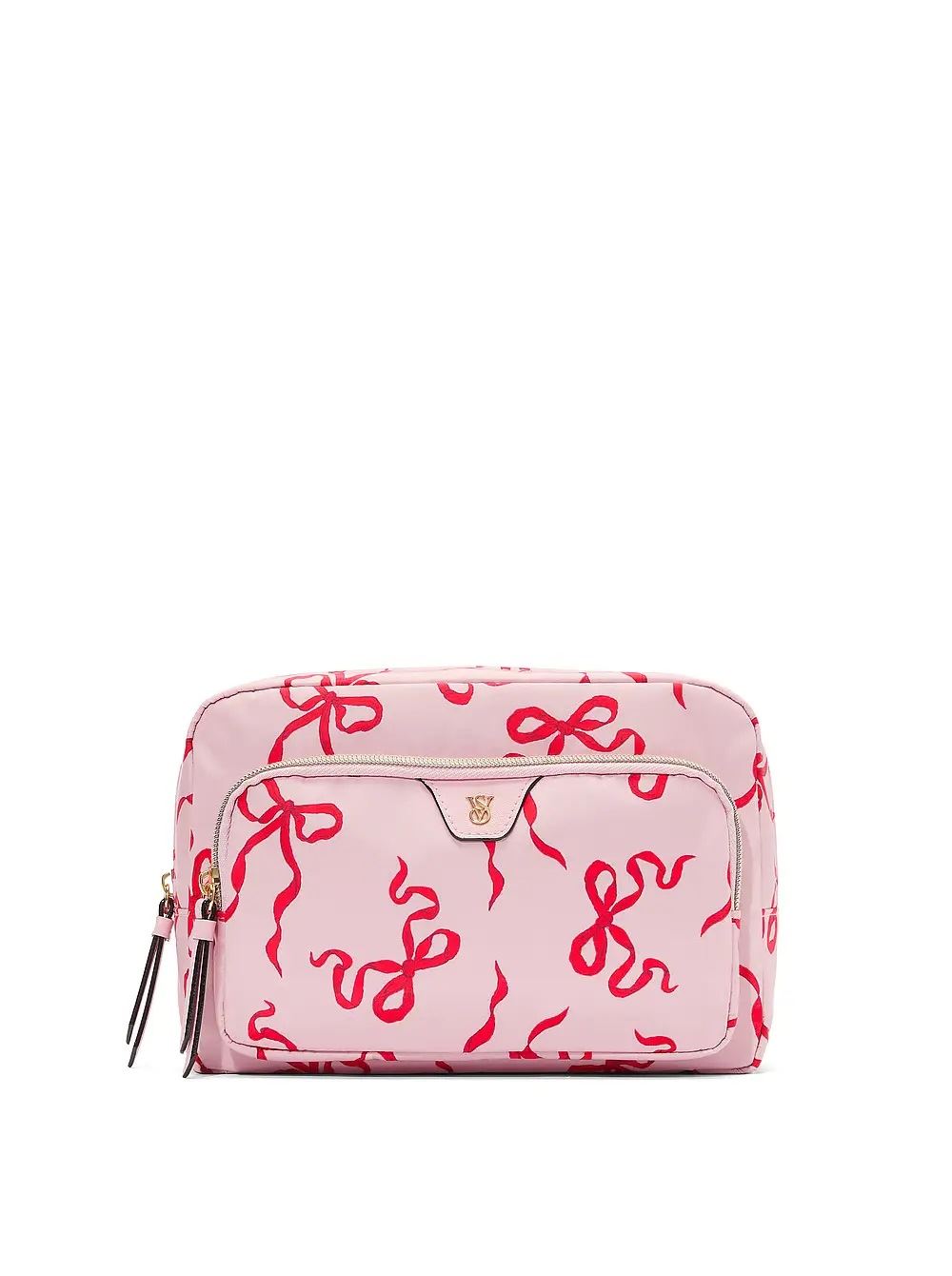 Косметичка Travel Makeup Pouch Pink and Red Bow Victoria's Secret