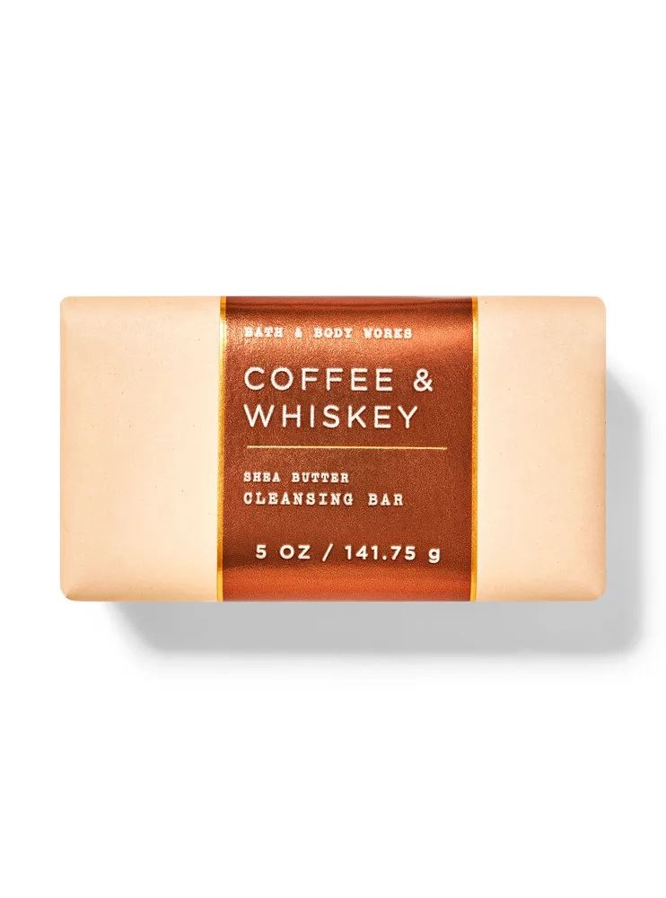 Чоловіче Брускове мило Bath and body works Coffee & Whiskey Shea Butter Cleansing Bar