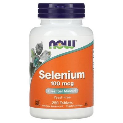 NOW Selenium 100 мкг 250 таблеток