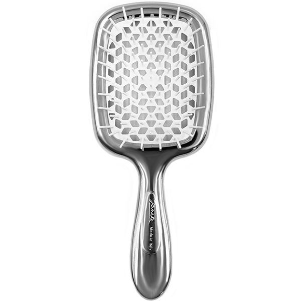 Janeke Superbrush гребінець для волосся, Silver and white