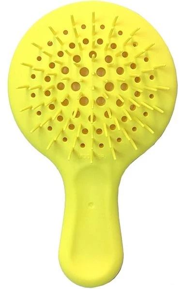 Гребінець для волосся, насичено жовтий Janeke Superbrush Mini Silicon Line