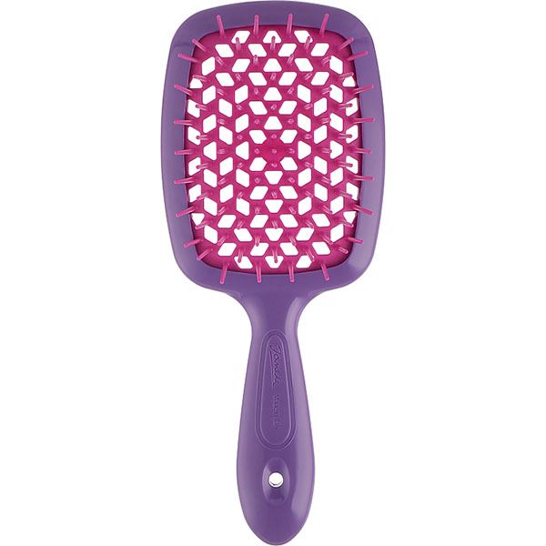 Гребінець для волосся Janeke Superbrush, Фіолетова з рожевим