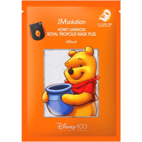Антивікова тканинна маска для обличчя JMsolution Disney 100, Honey Luminous Royal Propolis Mask Plus