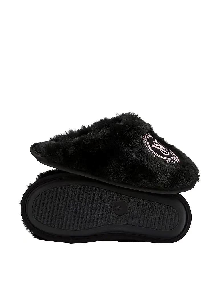 Домашні тапочки Victoria's Secret Closed-Toe Faux Fur Ljgo Slippers Black