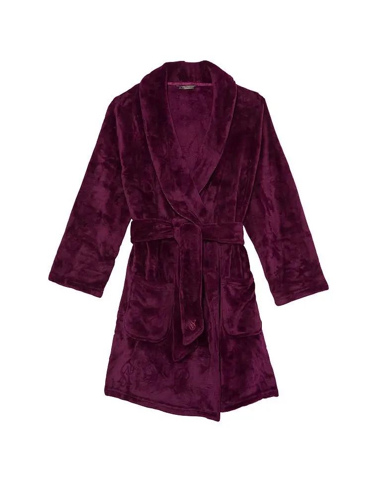 Халат теплий Logo Short Cozy Robe Victoria’s Secret