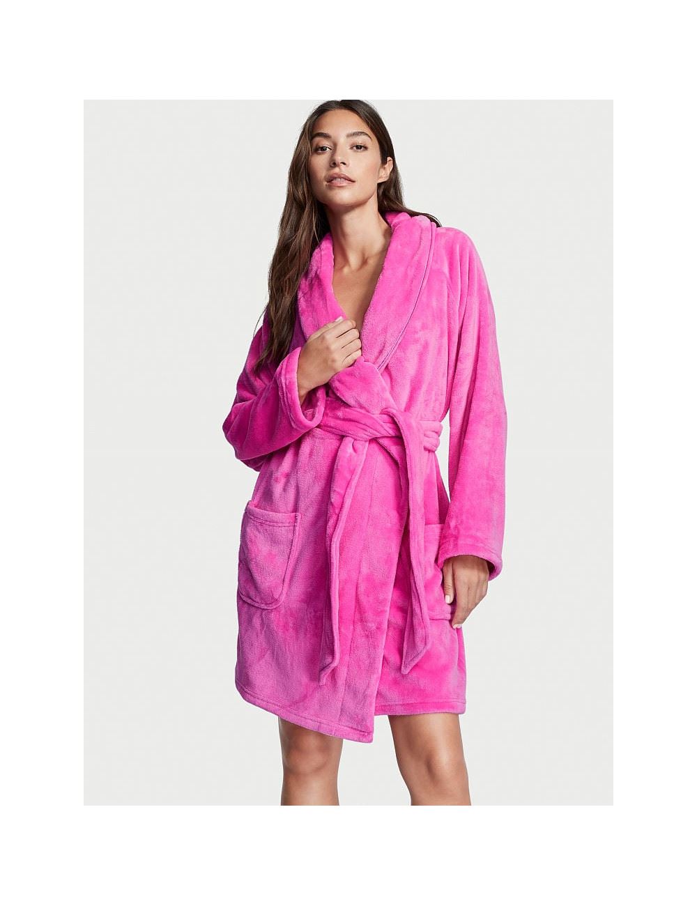 ХАЛАТ ЖІНОЧИЙ ПЛЮШЕВИЙ VICTORIA'S SECRET SHORT COZY ROBE
