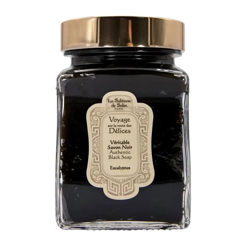 La Sultane De Saba Délices Authentic Black Soap Eucalyptus Чорне мило з евкаліптом