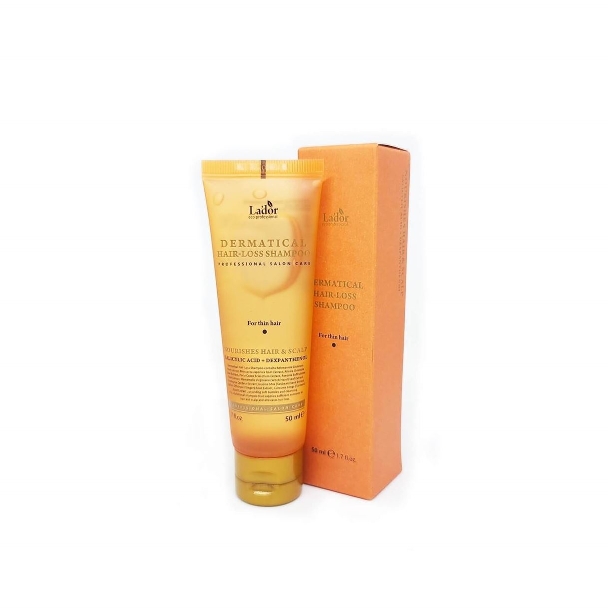 La'dor Dermatical Hair-Loss Shampoo For Thin Hair - Шампунь проти випадіння (для тонкого волосся) 50ml