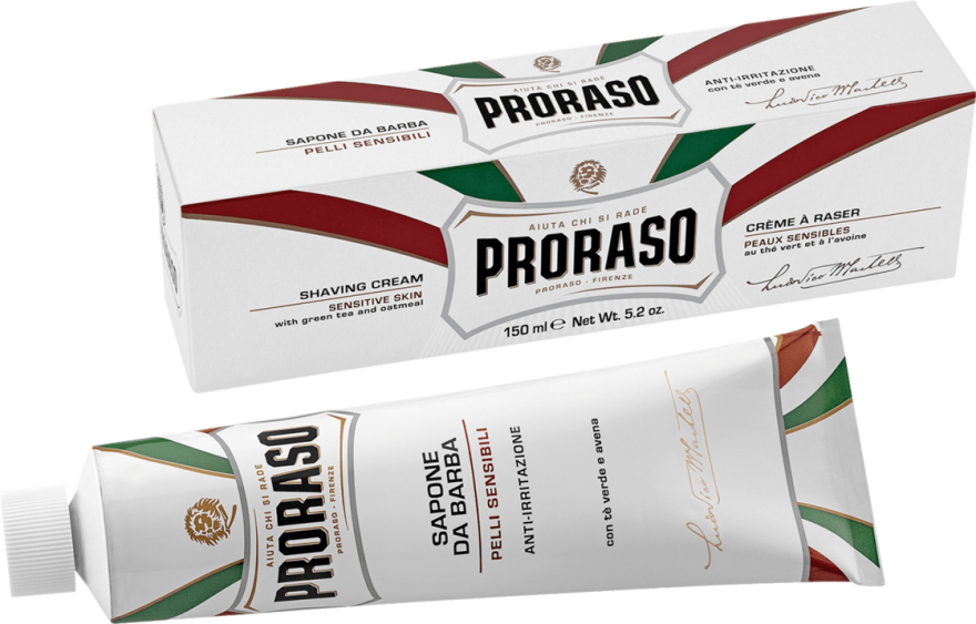 Крем для гоління для чутливої шкіри - Proraso White Line Anti-Irritation Shaving Cream