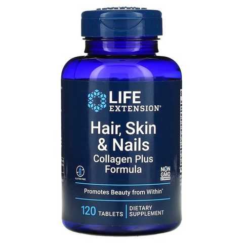 Life Extension Hair, Skin & Nails Collagen Plus Formula 120 табл