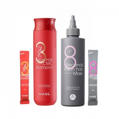 Набір для догляду за волоссям MASIL - Salon Hair Set Shampoo 300ml + Hair Mask 200ml + миниатюры