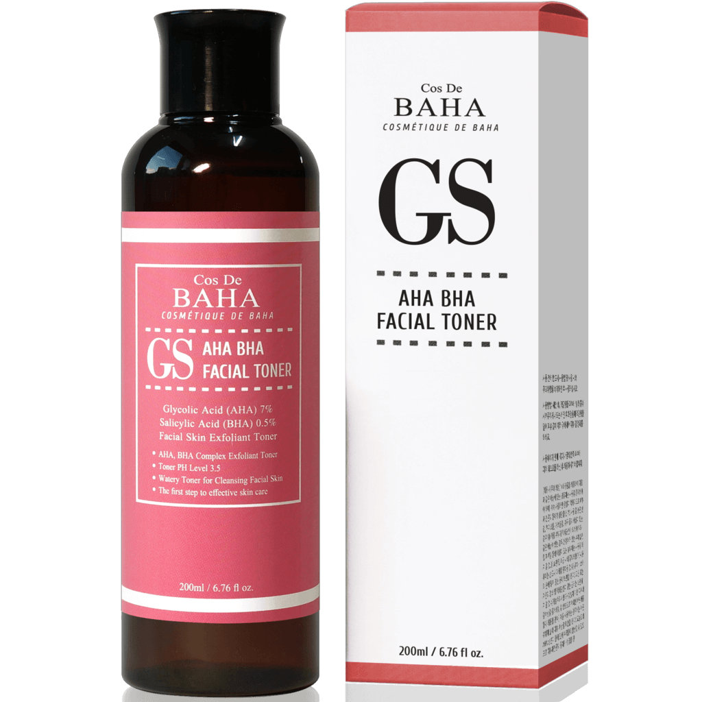 COS DE BAHA AHA BHA FACIAL TONER – ВІДЛУЩУЮЧИЙ ТОНЕР ІЗ AHA 7%, BHA 0,5 %, 200МЛ