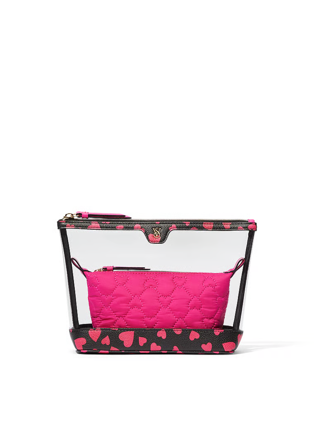 Косметичка 2-Piece Makeup Bag Hearts Victoria's Secret